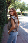 Solid Poplin Bubble Top