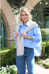 Hailey Stripe Poplin Sweater Top