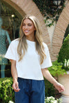 Solid Knit Crew Tee