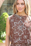Bandana Button Tank