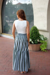 Bold Stripe Smock Maxi Skirt