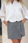 Check Wrap Skort