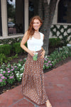 Floral Smock Tier Maxi Skirt