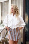 Bold Wrap Stripe Skort