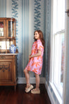 Palm Leaf Floral Signature Shirt Dress