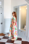 Island Fruit Gauze Kaftan Dress