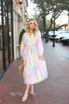 Pastel Large Floral Maxi Dress
