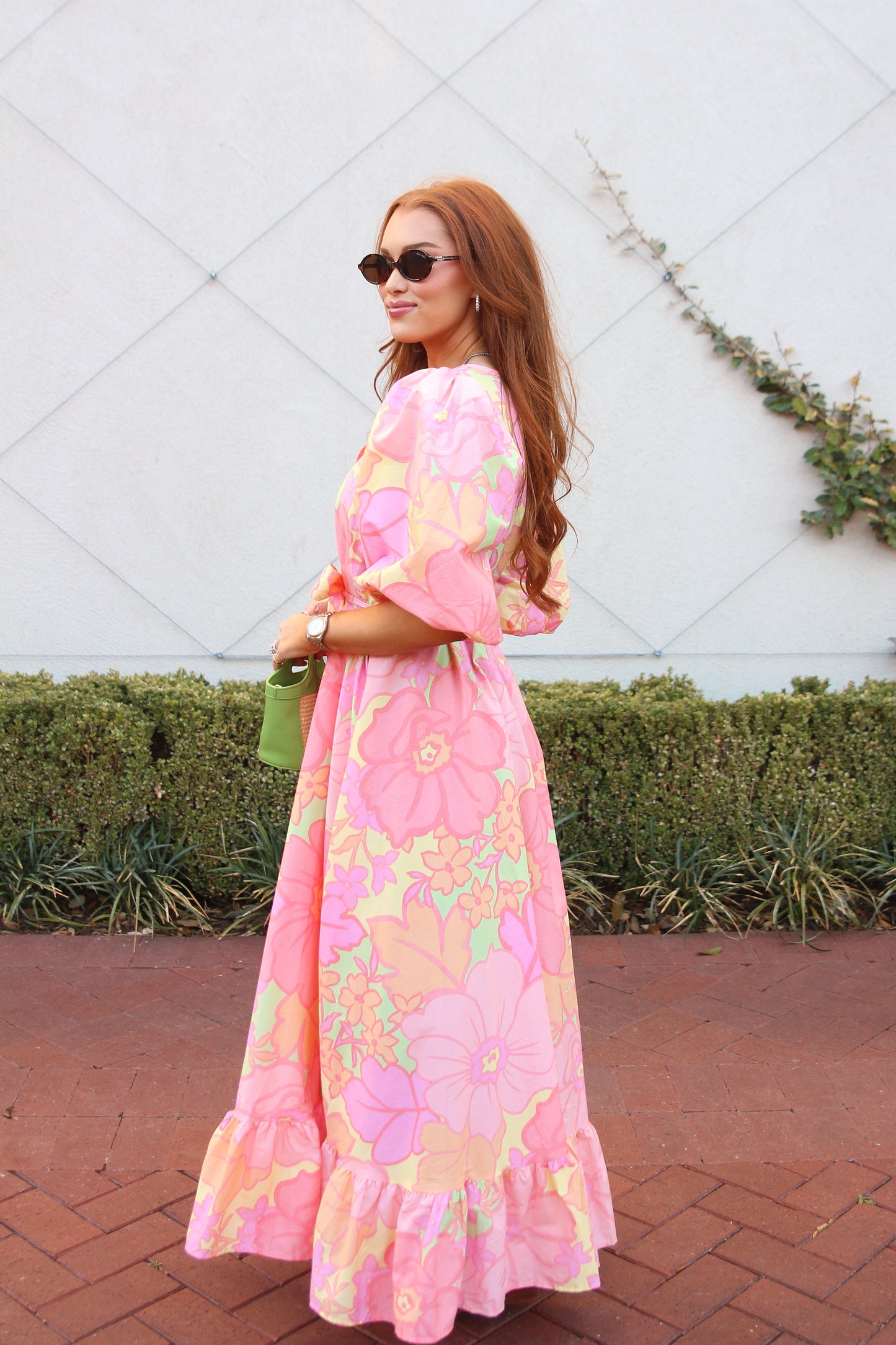 Big Floral Pastel Maxi with Tie