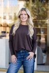 Solid Novelty Cashmere Blend Crew Sweater