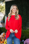 Solid Novelty Cashmere Blend Crew Sweater