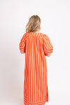 Stripe Vneck Signature Maxi Dress