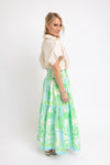 Seashell Poplin Maxi Skirt