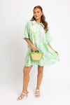 Sea Shell Stripe Shirt Dress