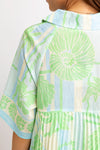 Sea Shell Stripe Shirt Dress