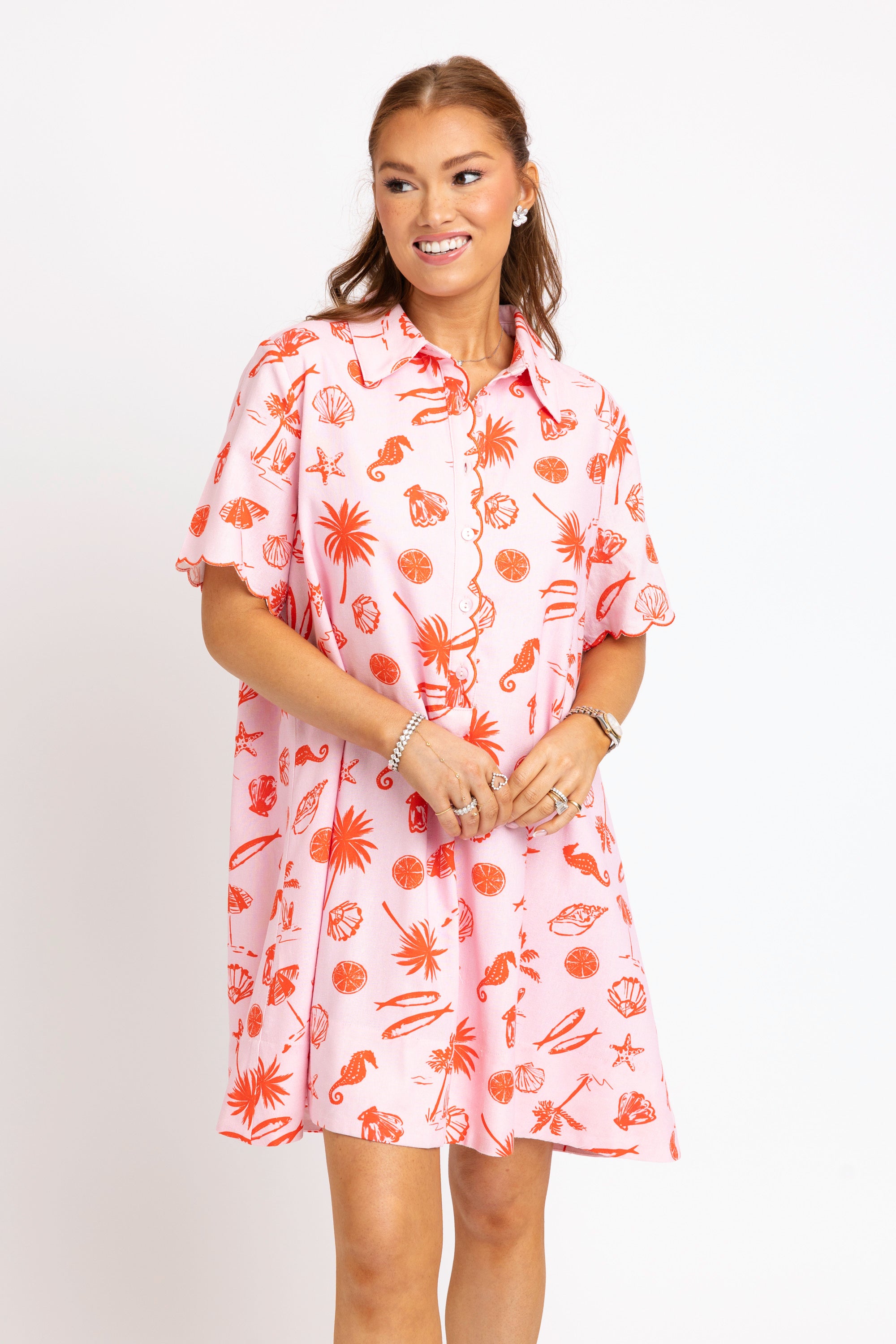 Beach Linen Shirt Dress