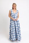 Buffalo Check Scoop Maxi Dress