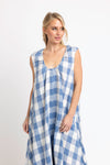 Buffalo Check Scoop Maxi Dress