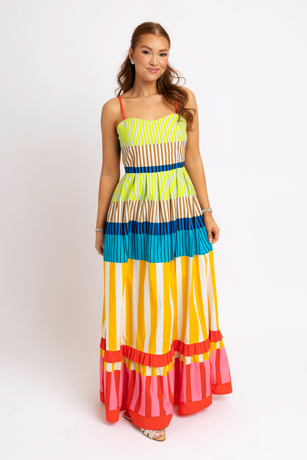 Stripe Cami Maxi Dress