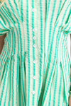 Seersucker Stripe Button Shirt Dress