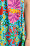 Tropical Scoop Sleeveless Maxi Dress