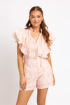 Eyelet Vneck Sleeveless Top